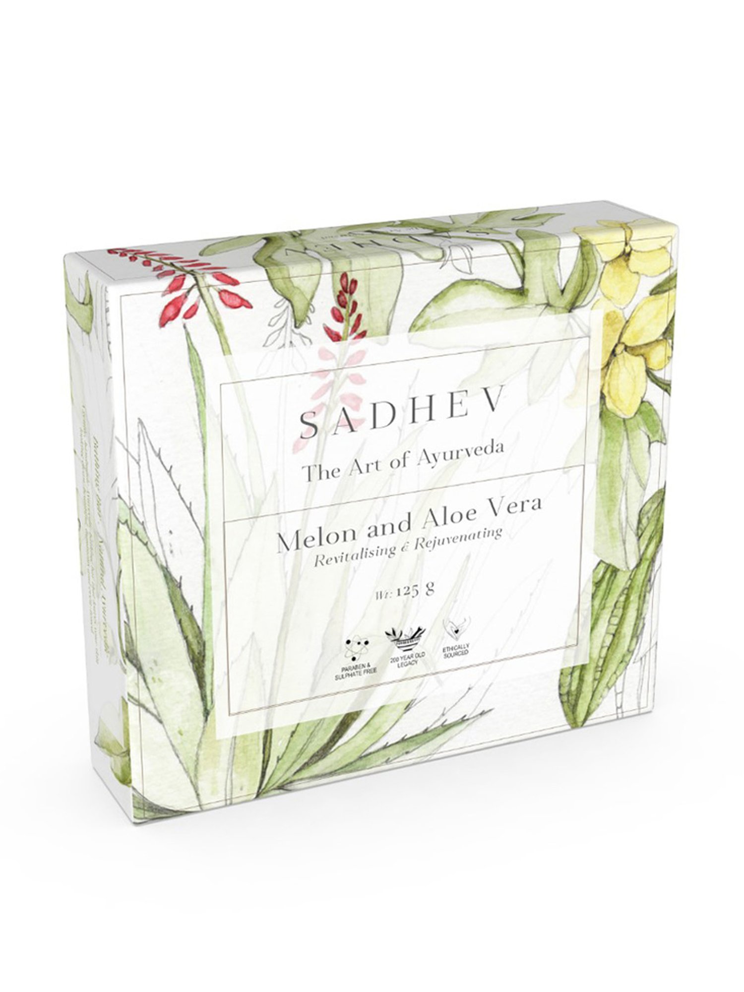 SADHEV The Art Of Ayurveda Melon & Aloe Vera Soap - 125 gm