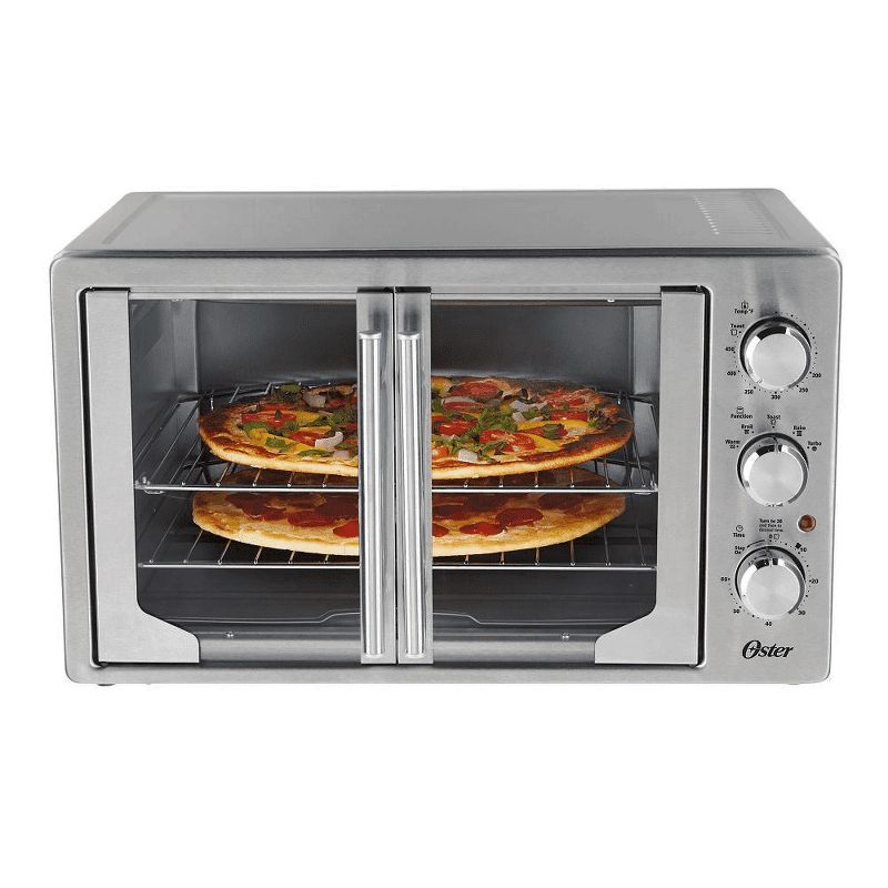 Toshiba MC25CEY-BS 6 Slice Small Stainless Convection Pizza Toaster Oven, Black