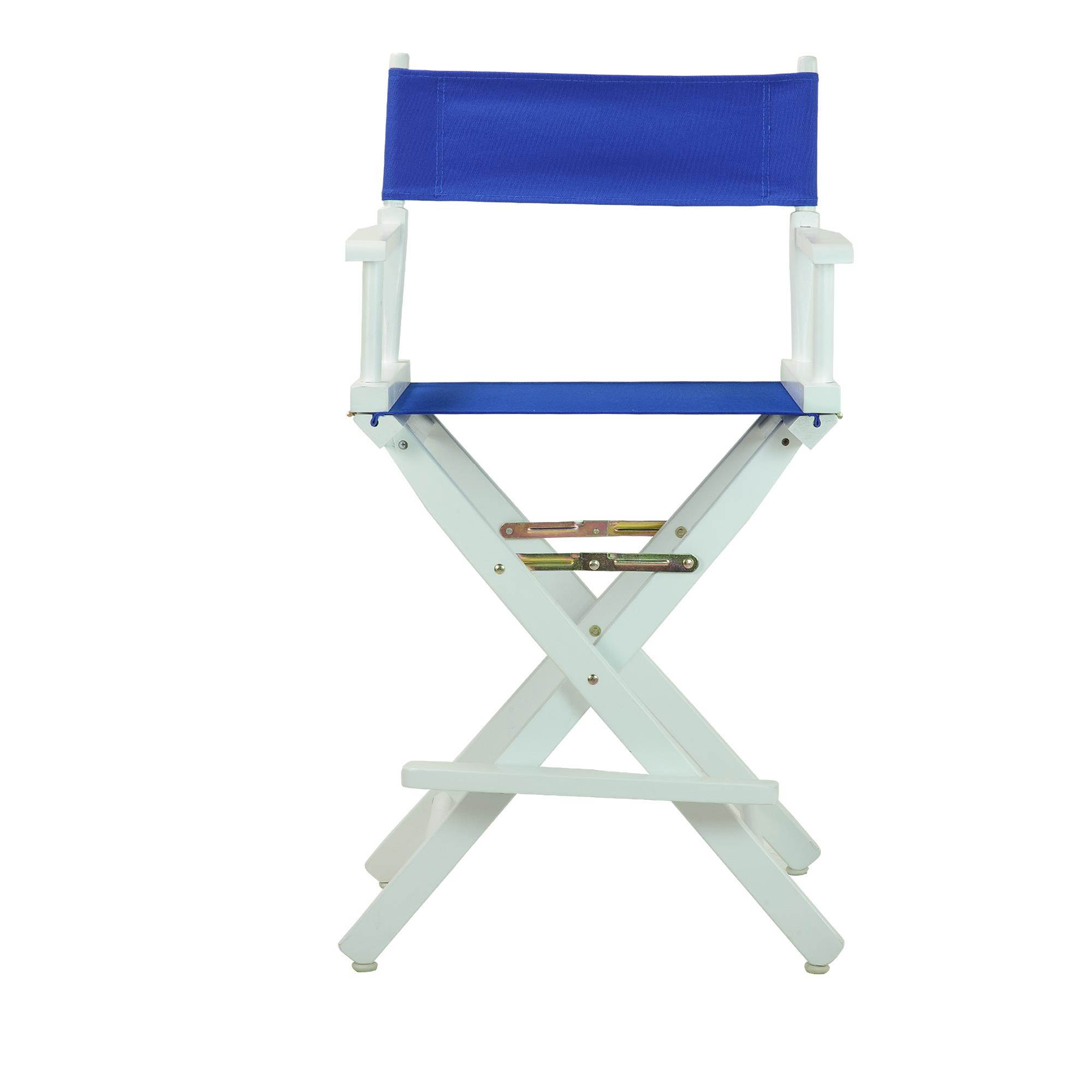 Casual Home 220-01-021-13 24 in. Directors Chair White Frame with Royal Blue Canvas