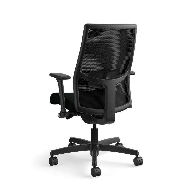 HON Ignition 2.0 Mid-Back Task Chair Mesh Back Black Fabric 12M2AMLU10TK
