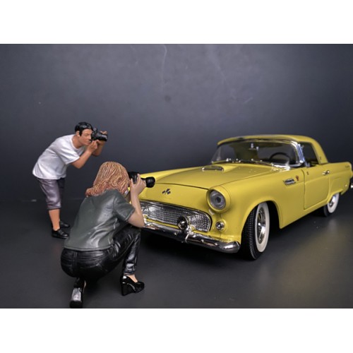 "Weekend Car Show" 8 piece Figurine Set for 1/18 Scale Models by American Diorama