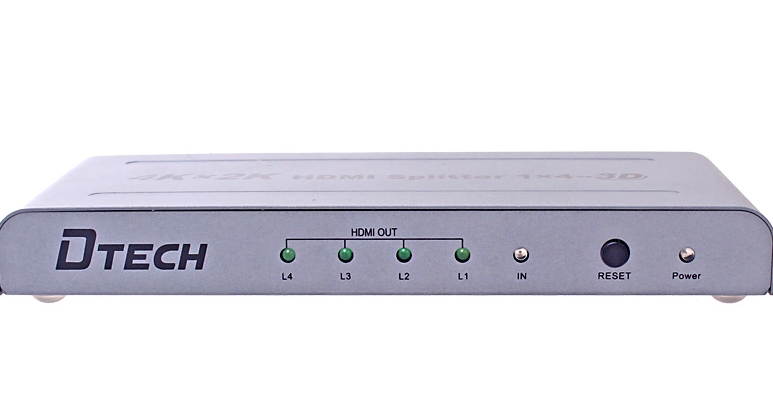 DT-7144 HDMI1.4 Splitter 1x4 HDMI Splitter with 3D and 4Kx2K ultra-high-definition Blu-ray machine