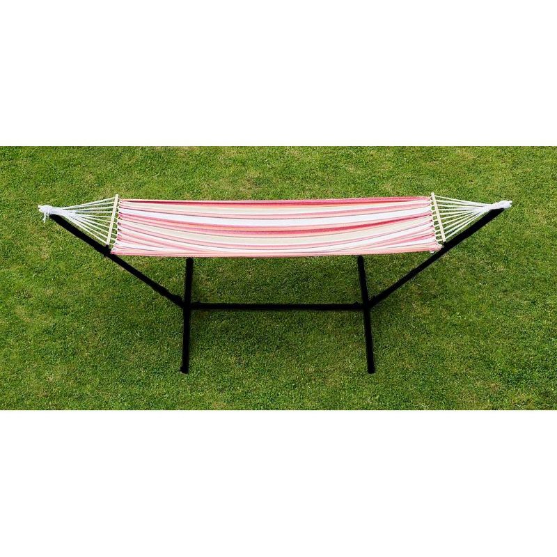 Coronado Double Quilted Hammock Red/Brown Stripe - Smart Living