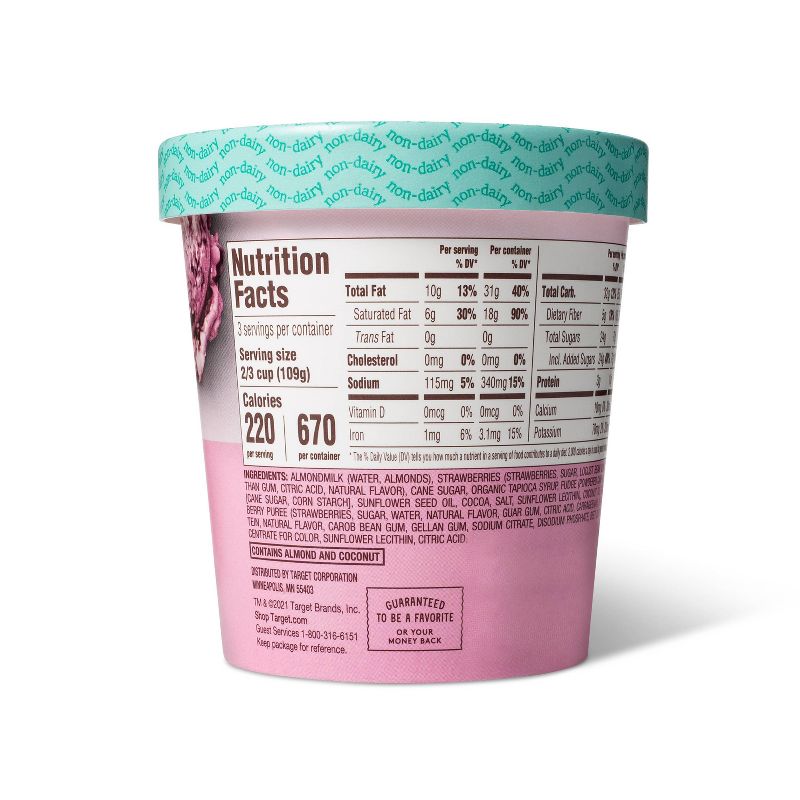 Strawberry & Fudge Frozen Dessert - 16oz - Favorite Day™