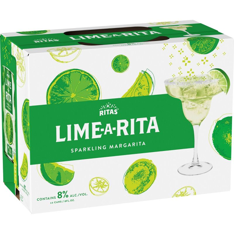 Ritas Lime-A-Rita Sparkling Margarita - 12pk/8 fl oz Cans