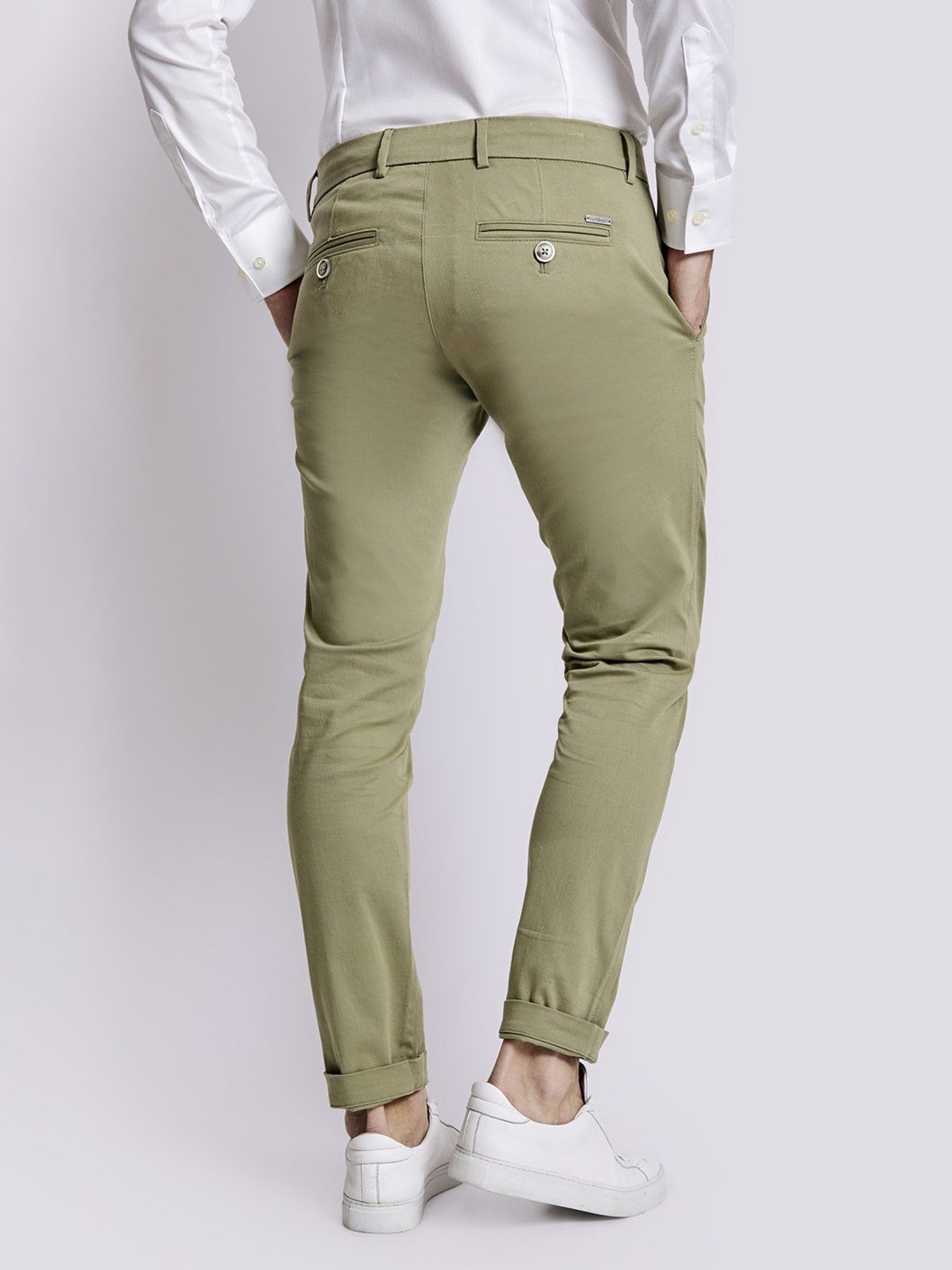 Bruun & Stengade Green Slim Fit Chinos