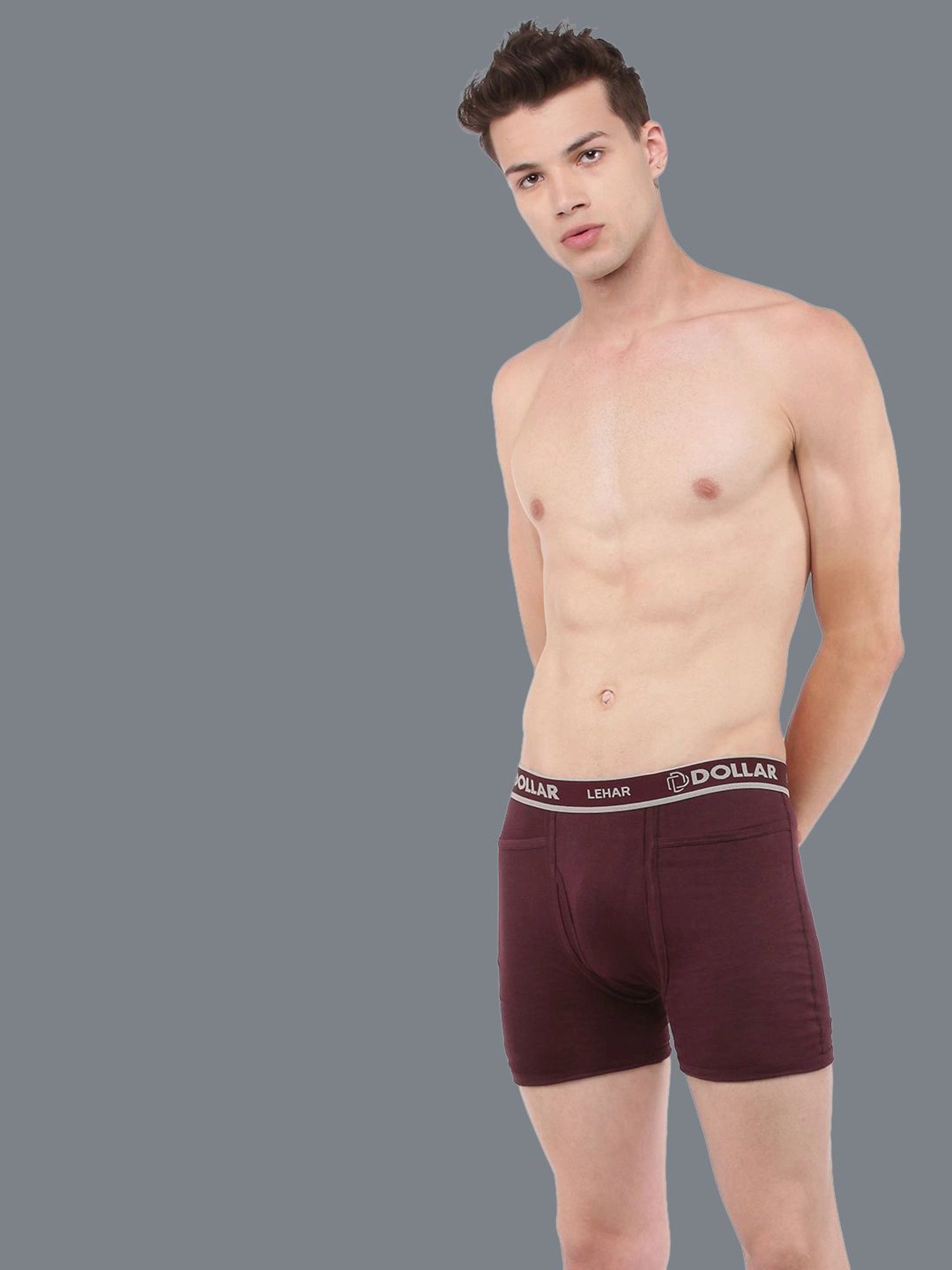 Dollar Lehar Assorted Cotton Regular Fit Trunks - Pack Of 5
