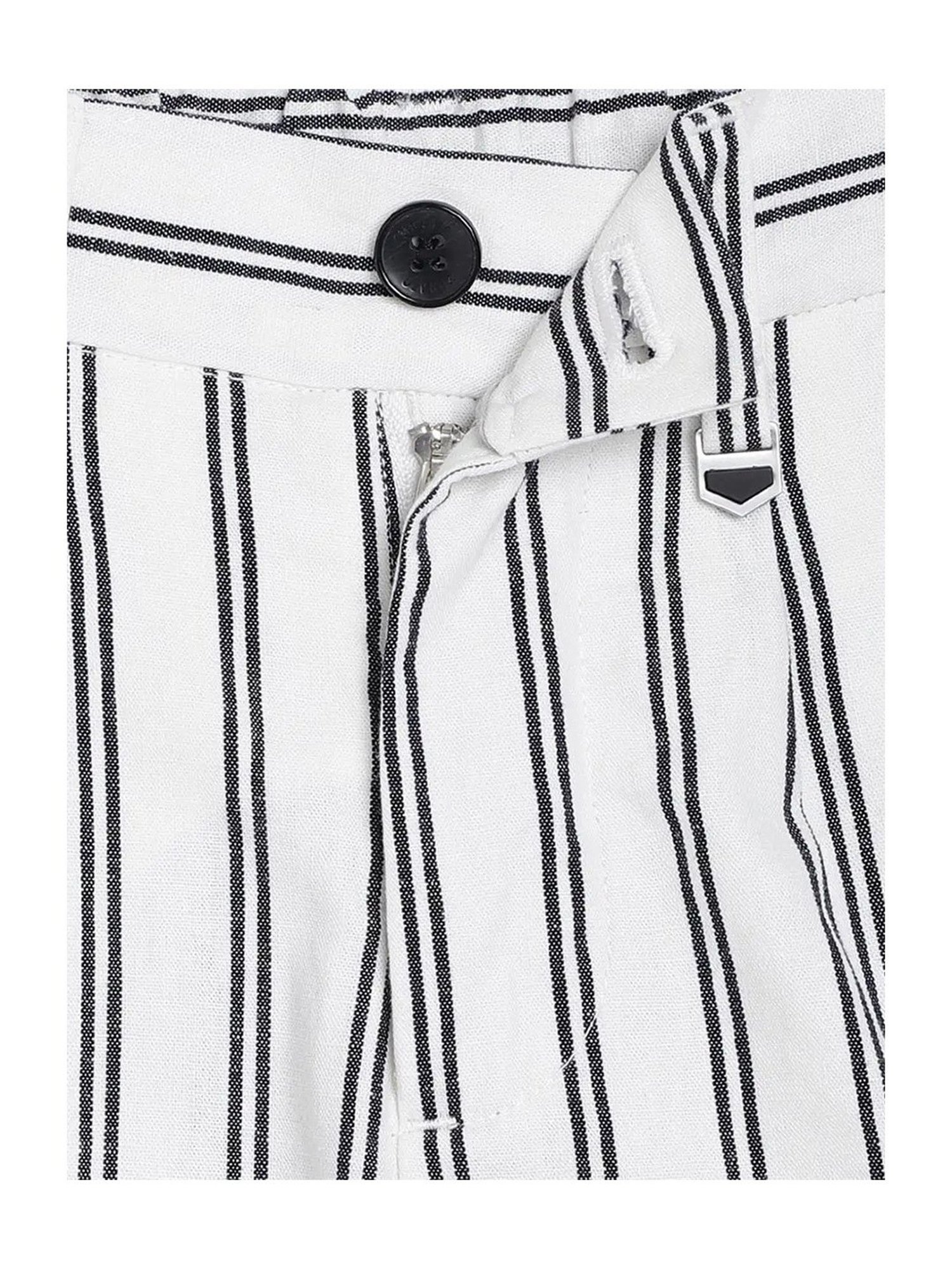 Antony Morato Kids White Striped  Shorts