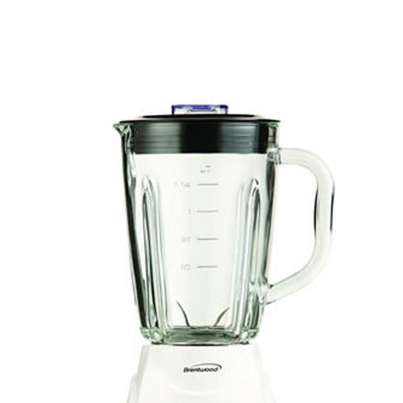 Brentwood 12 Speed Blender Glass Jar -White