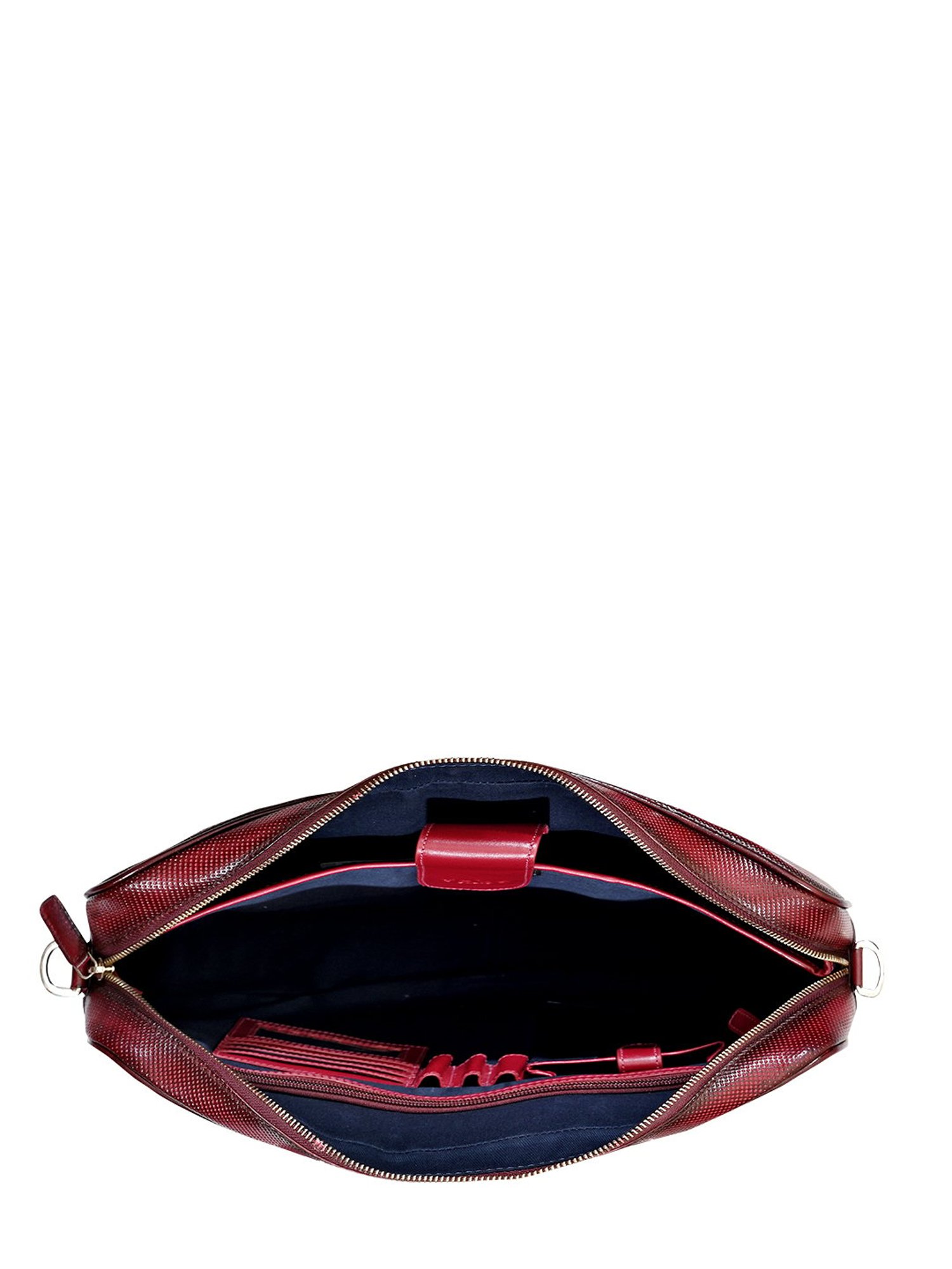 Eske Wine Textured Large Messenger Bag