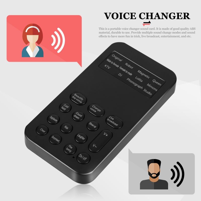 Voice Changer Scene Voice Change 8 Sound Effect Mini External Sound Card