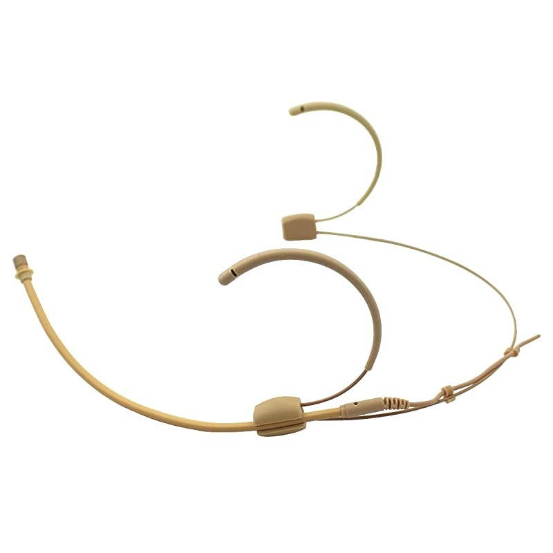 Pro Earhook Headset Headworn Omnidirectional Microphone  MICJ 060 Compatible with AKG Samson Wireless Transmitter Mini XLR TA3F Plug