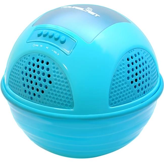 Pyle - Aqua Blast Bluetooth Floating Speaker System with Built-in Rechargeable Battery and Wireless Music Streaming  (Blue Color)