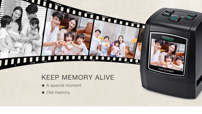 14MP 22MP 135mm Ultra High-Resolution Negative Film Slide Viewer Scanner Photo Converter USB 2.0 MSDC Monochrome Profession EC018