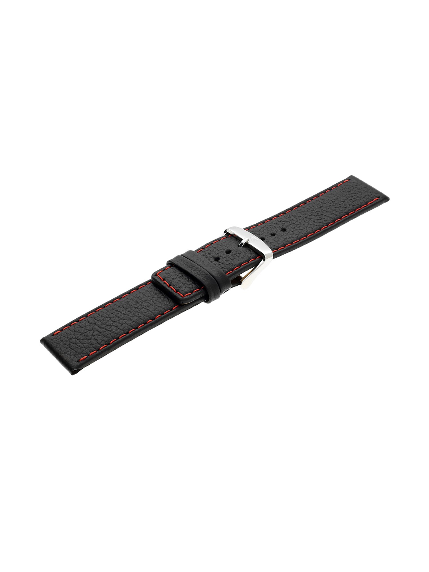 22MM BLACK Titan Genuine Leather Strap for MEN