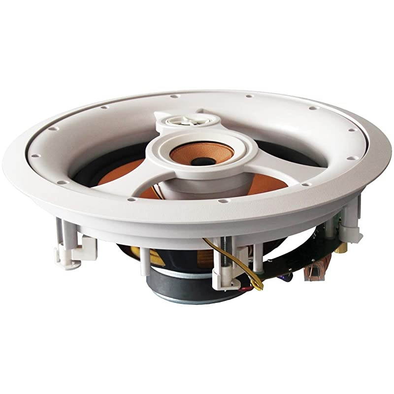 3Way 10 inCeiling Speaker with Pivoting Tweeter and Midrange Metal and Cloth Grills