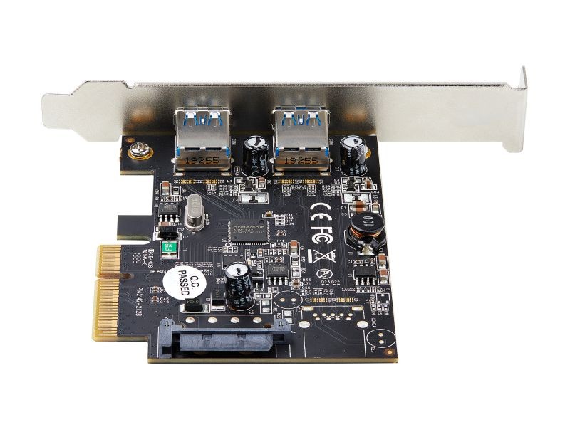 StarTech.com PEXUSB312A3 2-Port USB PCIe Card with 10Gbps/port - USB 3.1/3.2 Gen 2 Type-A PCI Express 3.0 x2 Host Controller Expansion Card - Add-On Adapter Card - Full/Low Profile - Windows & Linux