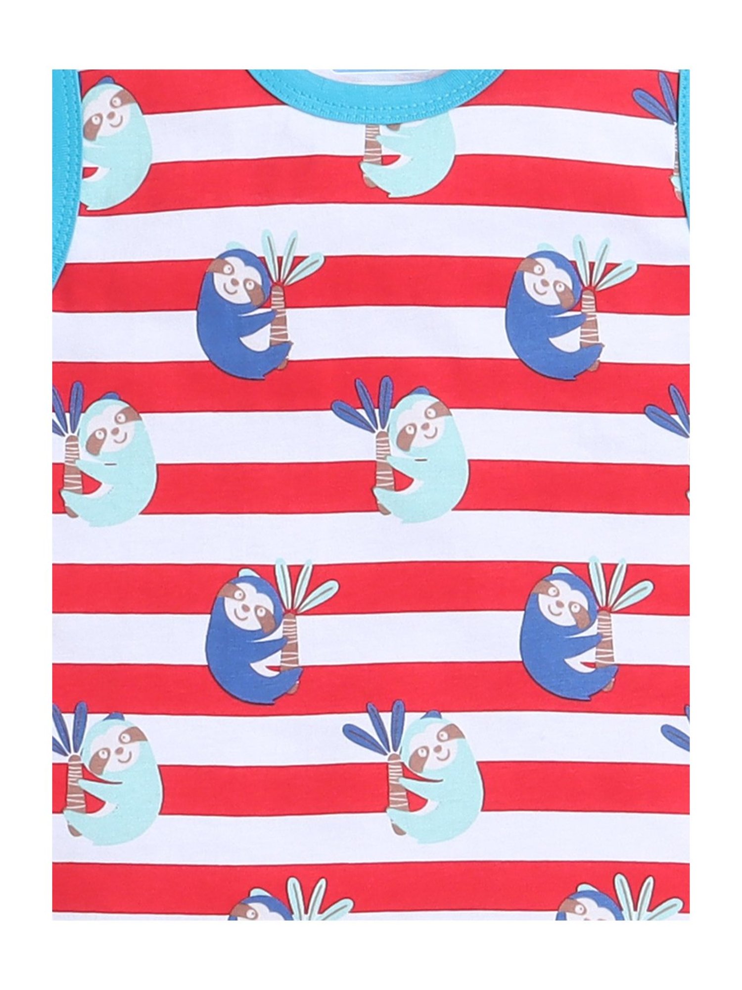 Bumzee Kids Red & Yellow Printed T-Shirt (Pack Of 2)