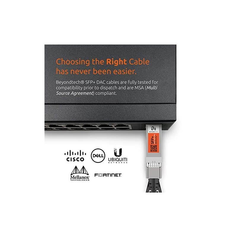 10G SFP+ Direct Attach Cable - 24 AWG Twinax LSZH / 7 Meters (7m / 23ft) -  10Gb Gigabit Ethernet Switch Network SFP DAC Cable Series