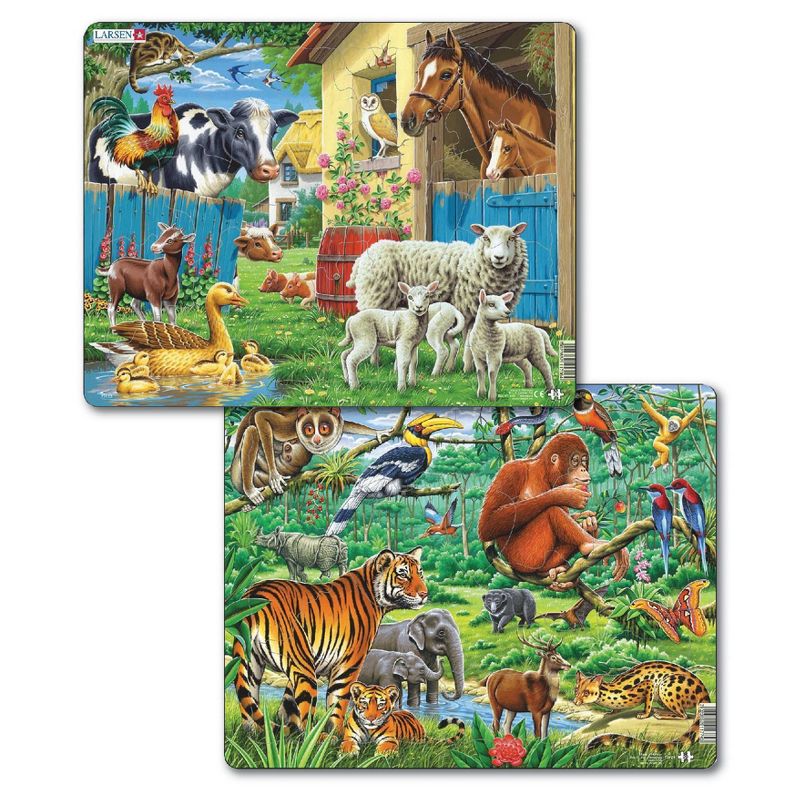 Larsen Puzzles Kids Puzzle Set - 2pk