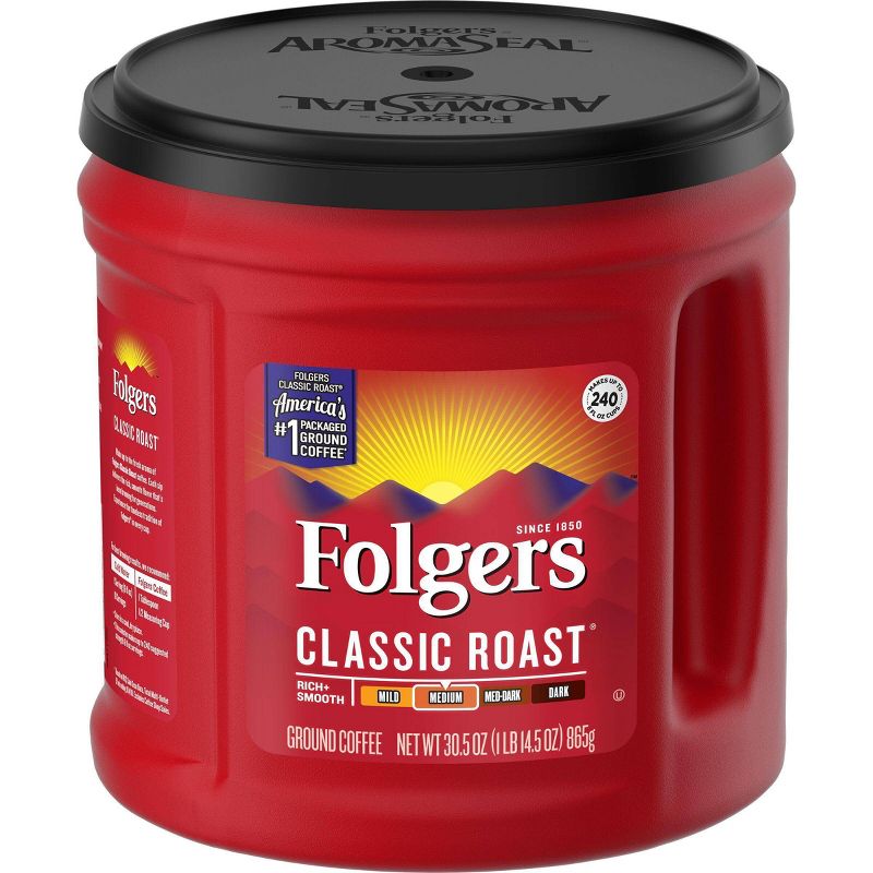 Folgers Classic Medium Roast Ground Coffee - 30.5oz