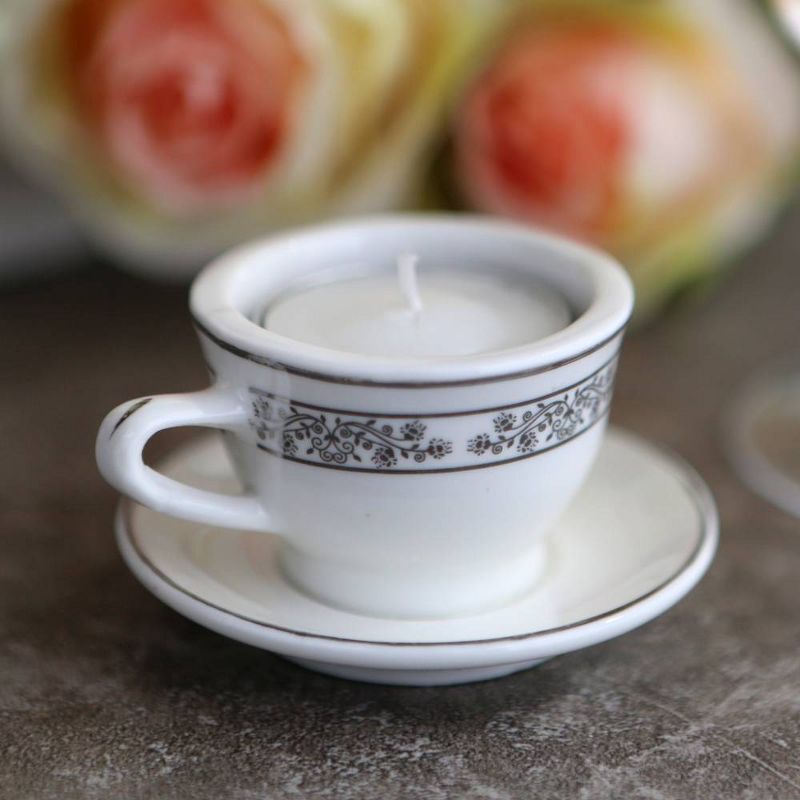 12ct Teacups and Tealights Miniature Porcelain Tealight Holders