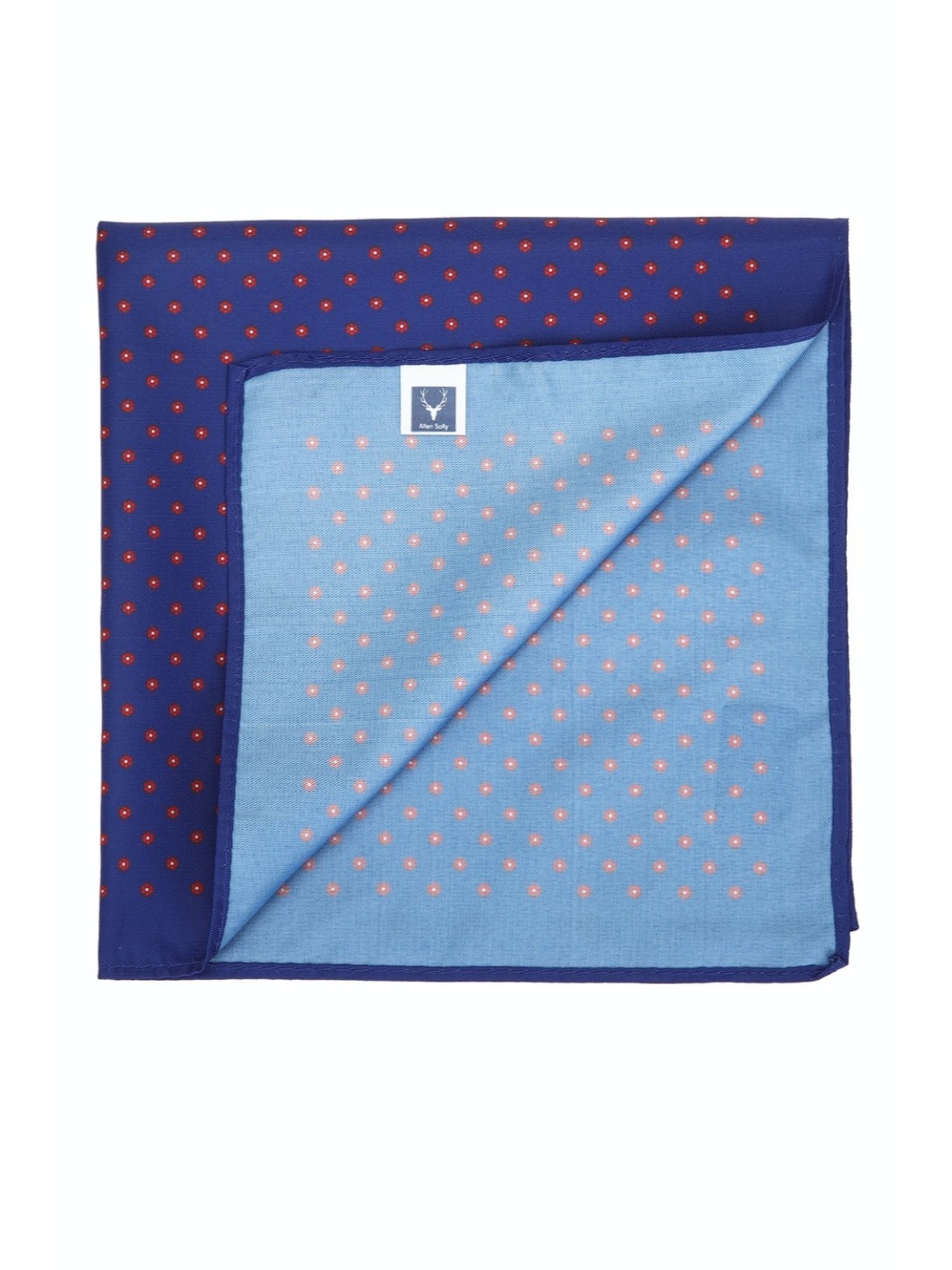 Van Heusen Green Printed Pocket Square