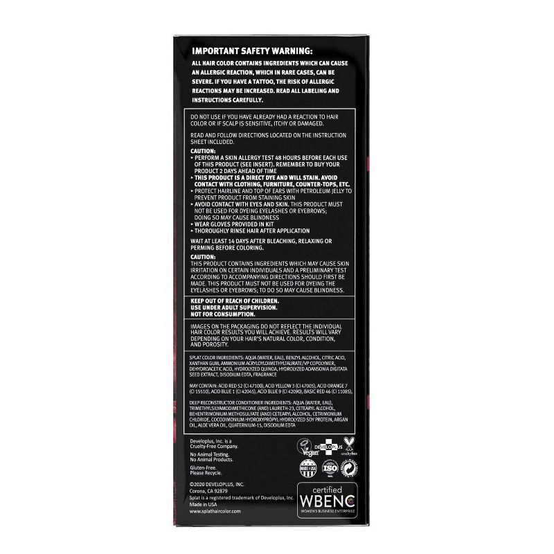 Splat Midnight Hair Color - Scarlet - 6.0oz