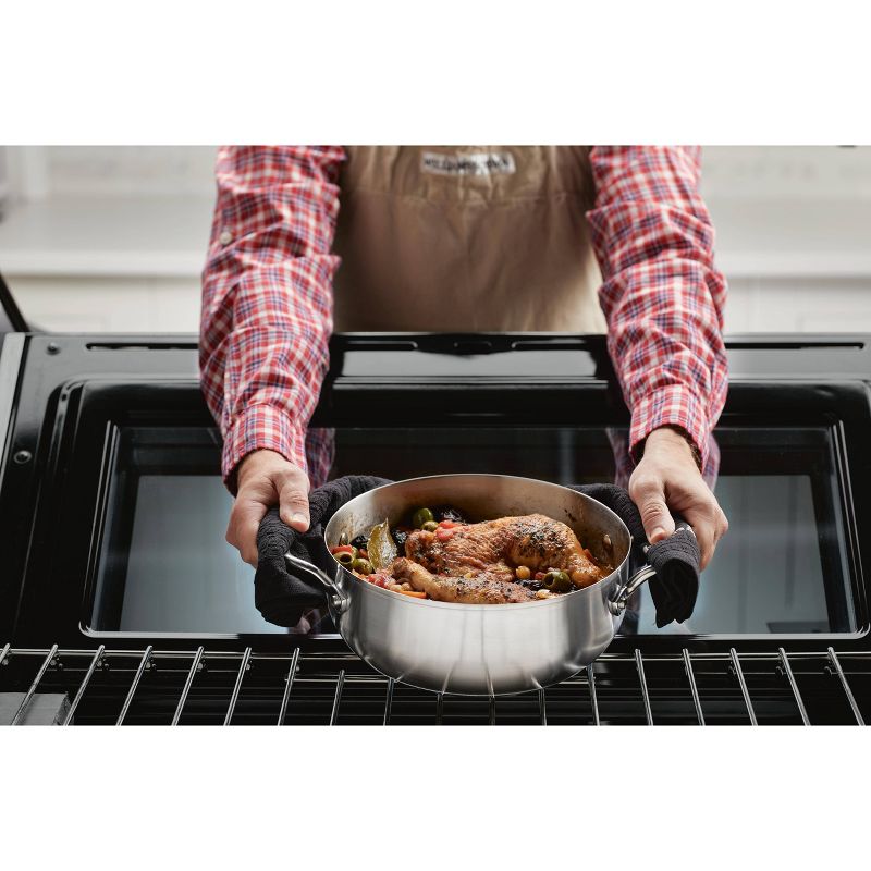 KitchenAid 3-Ply Base Stainless Steel 4qt Casserole with Lid