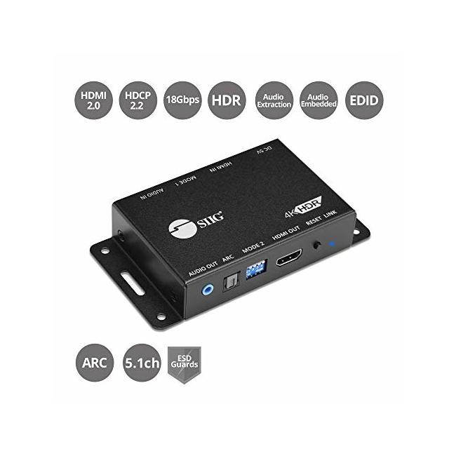 Siig Hdmi 2.0 Audio Extractor/Embedder