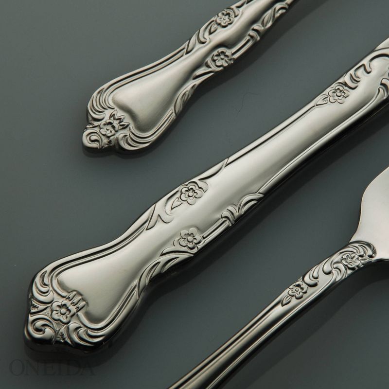 45pc Stainless Steel Azelea Everyday Silverware Set - Oneida