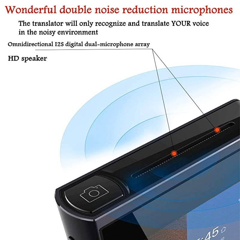 Pro Smart AI 63 Kinds Language Mutual Translator with 3.1" Touch Screen and Offline & Picture Translating Support Arabic English Spanish German etc Instant Real Time (Gray)