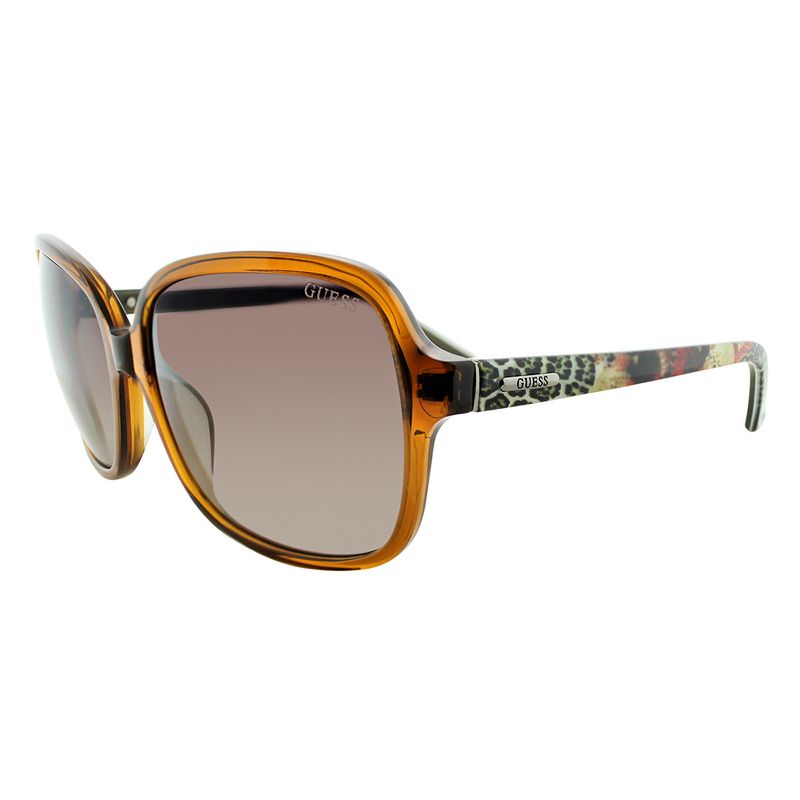 Guess  45F Womens Square Sunglasses Amber Brown 60mm