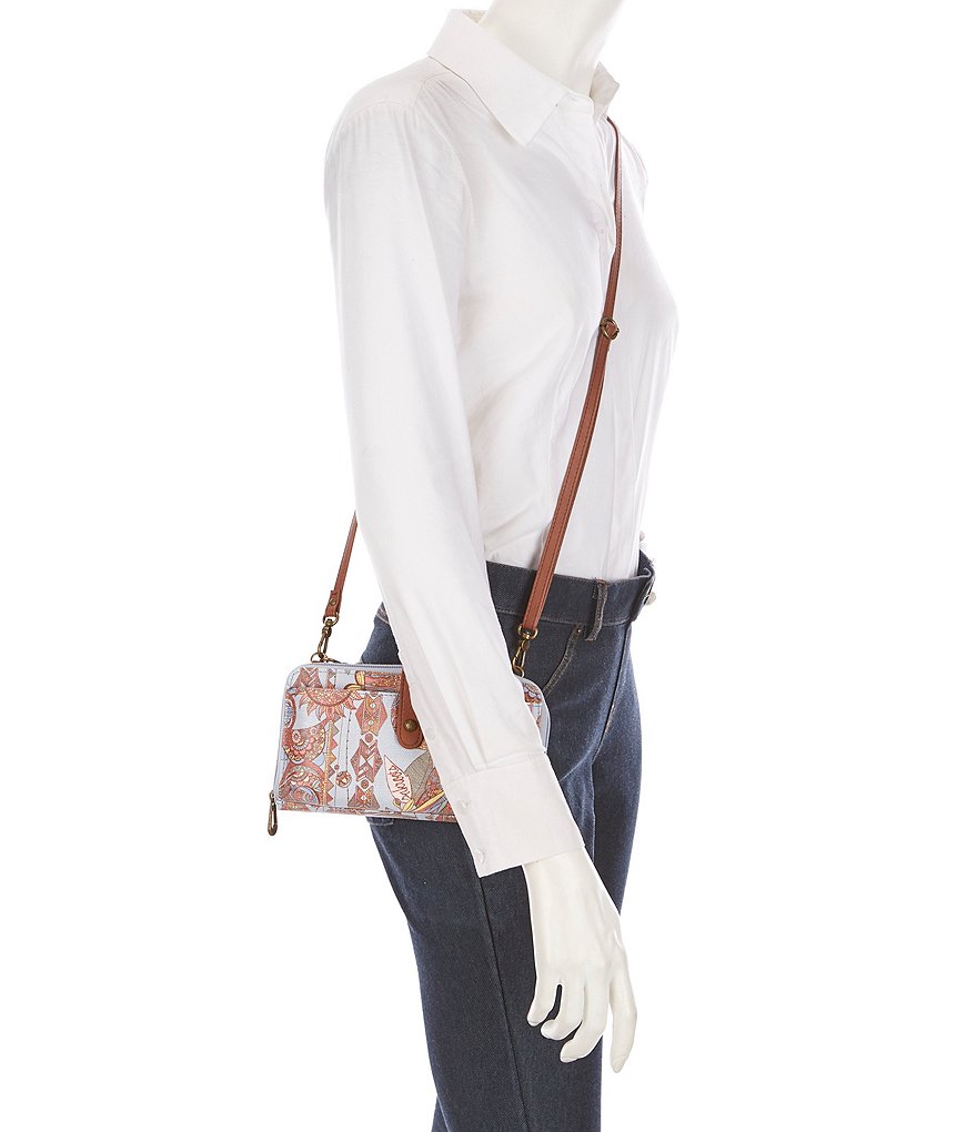 Etienne Aigner Adeline Signature Leather Wristlet Crossbody Bag