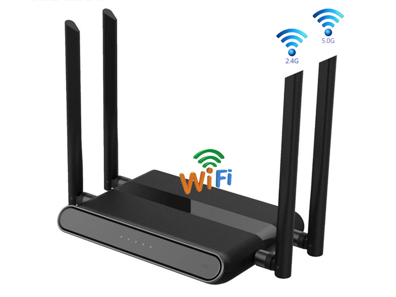 KuWFi Dual Band WiFi Router 2.4Ghz/5Ghz 11AC Smart WiFi Repeater with External Antennas 1200mbps Enterprise Wireless Network Access Point for Home