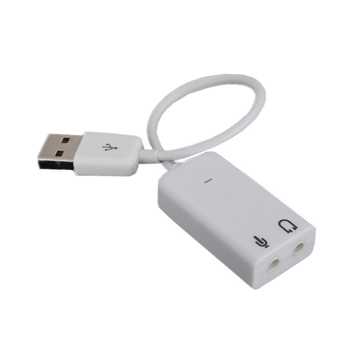 USB 2.0 External 3D Virtual 7.1 Channel Audio Sound Card Adapter for PC Laptop WIN 7 MAC