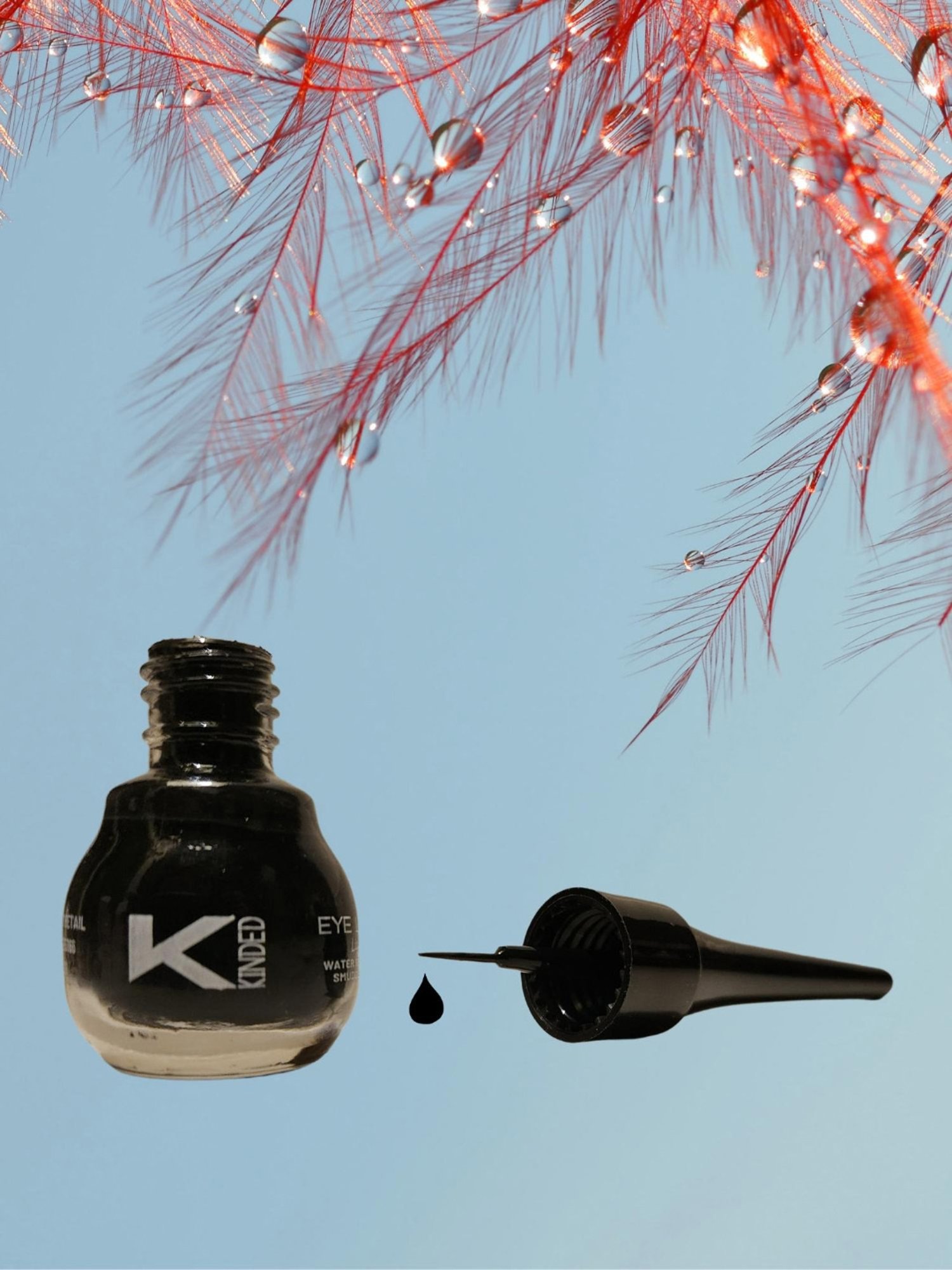 KINDED Liquid Eye Liner Golden Glaze & Greyish Silver Combo