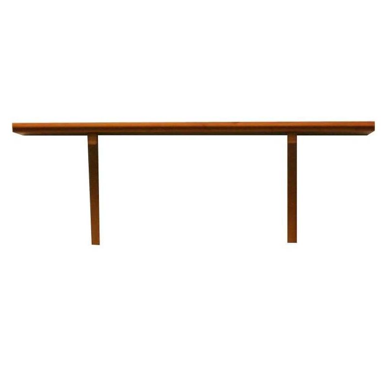 7.5" x 35" Mission Shelf with Bracket Honey Oak - InPlace