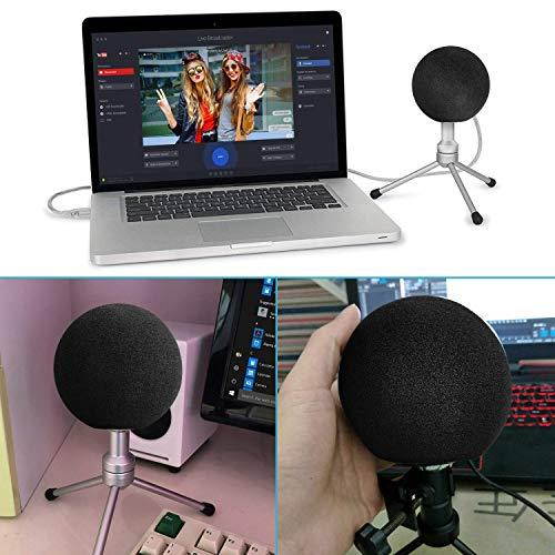 Blue Snowball Pop Filter Foam Cover Blue Snowball Cover Microphone Windscreen Compble with Blue Snowball Ice Microphone Black