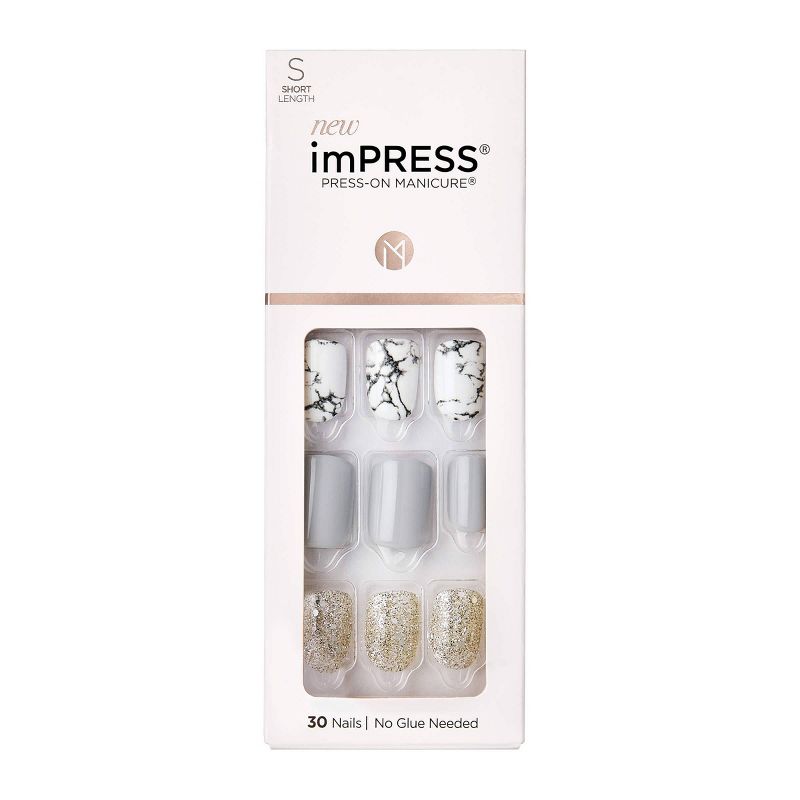 Kiss imPRESS Press-On Manicure False Nails - Knock Out - 30ct