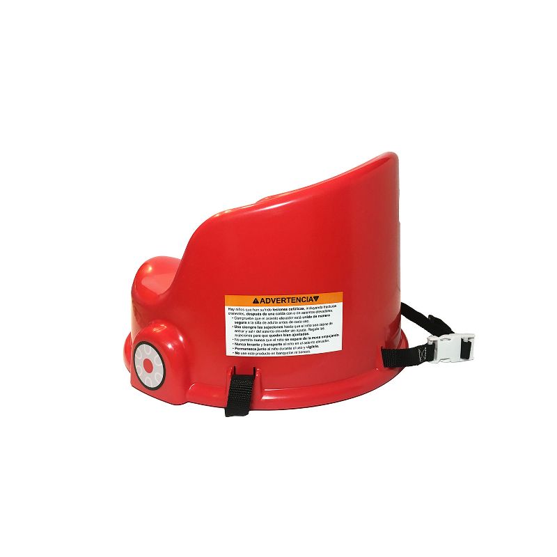 Little Tikes 15-Inch Cozy Coupe Car Secure Kids Plastic Table Chair Booster Seat with 3-Point Safety Harness and 2 Fastening Straps, Red