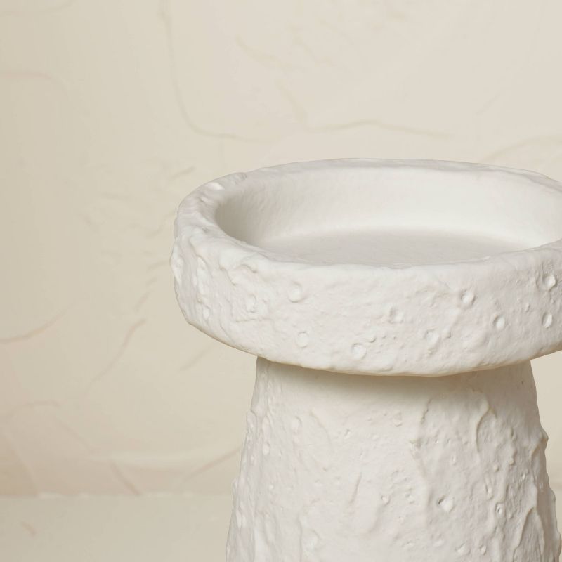 8" x 5" Terracotta Candle Holder Chalk White - Opalhouse™ designed with Jungalow™