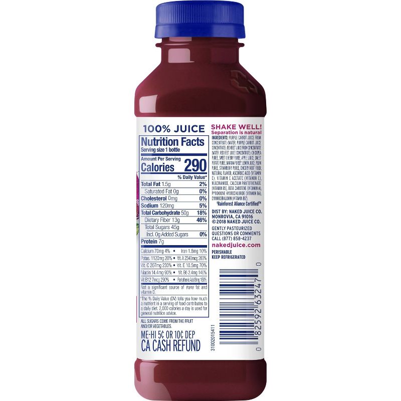 Naked Berry Veggie Juice Smoothie - 15.2 fl oz Bottle