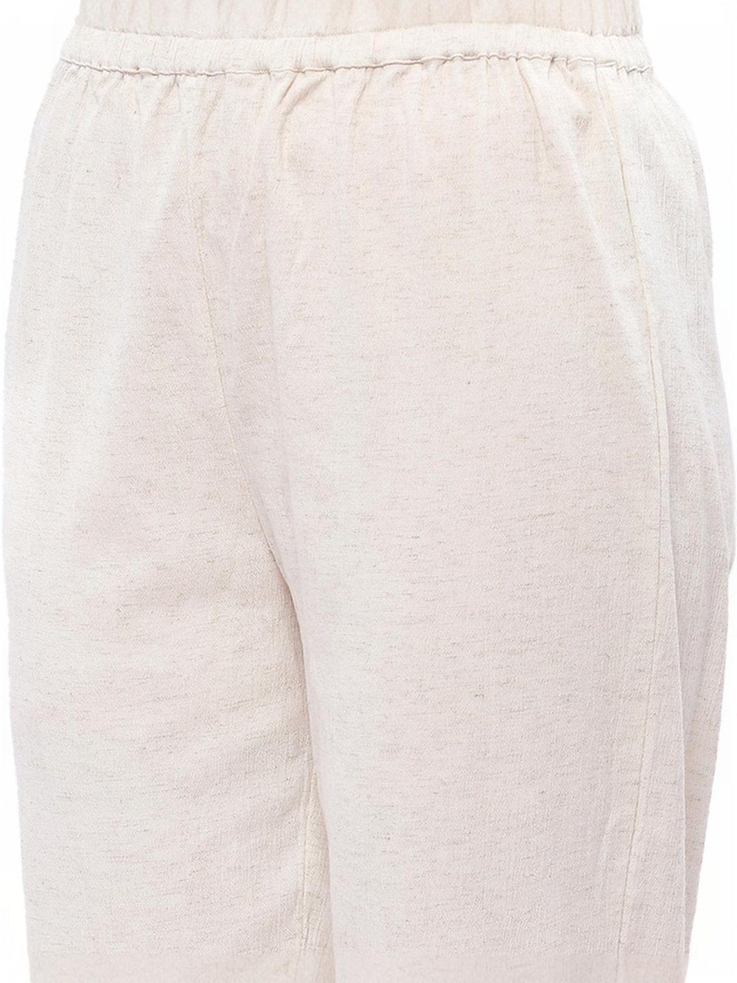 Rangriti Off-White Cotton Pant