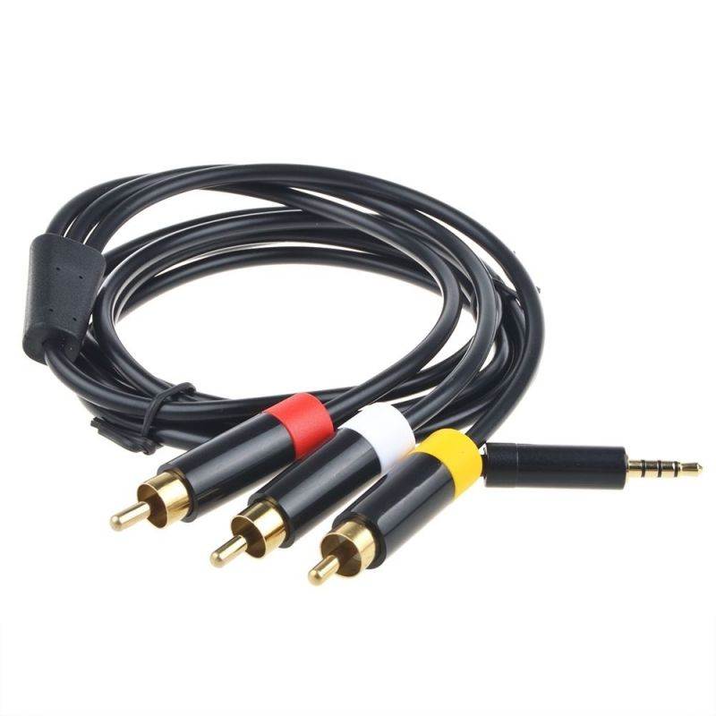 6ft Hot Composite AV Audio Video Cable Cord for Xbox 360 E RCA