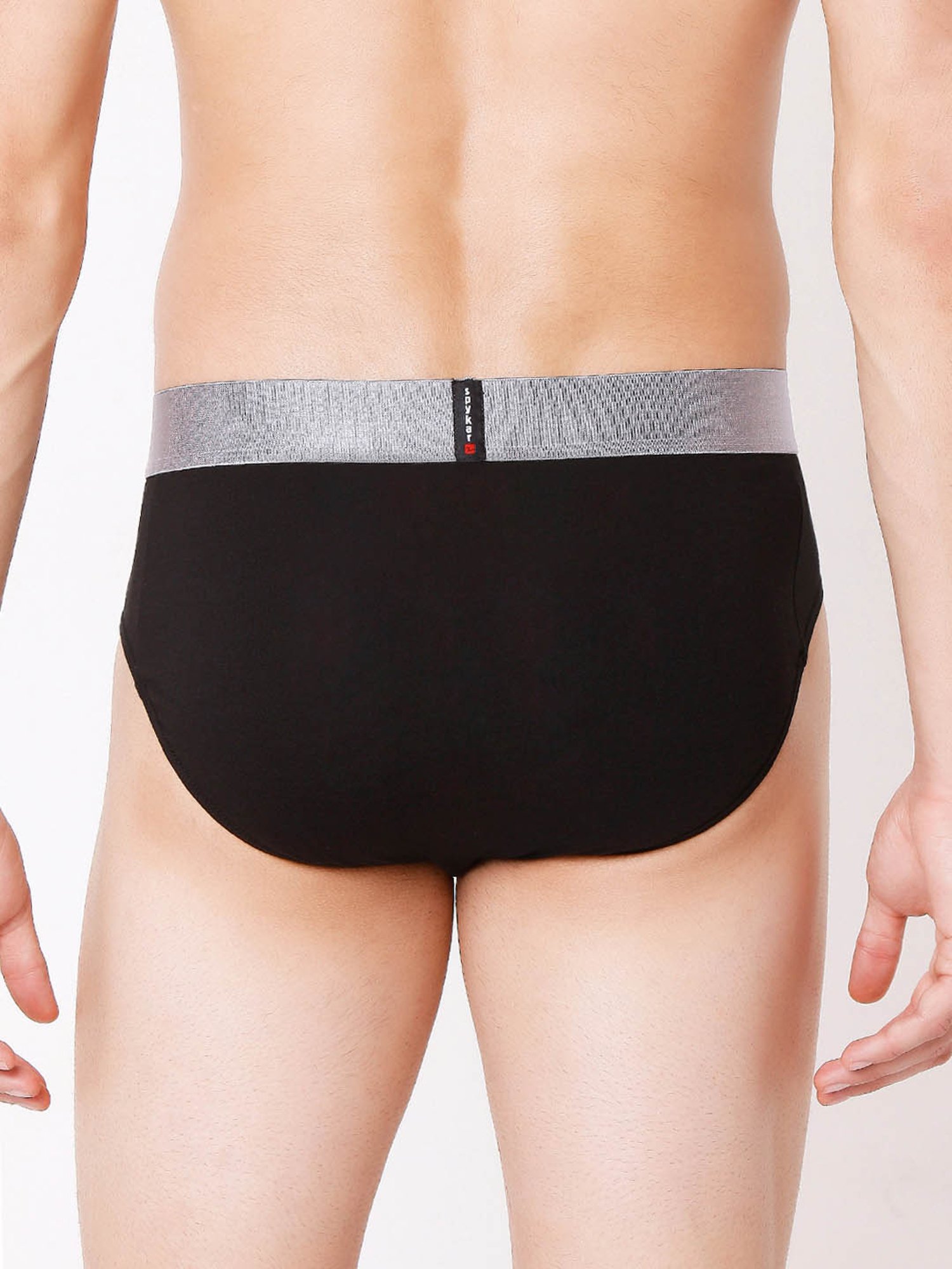 UnderJeans by Spykar Black Regular Fit Briefs - Pack of 2