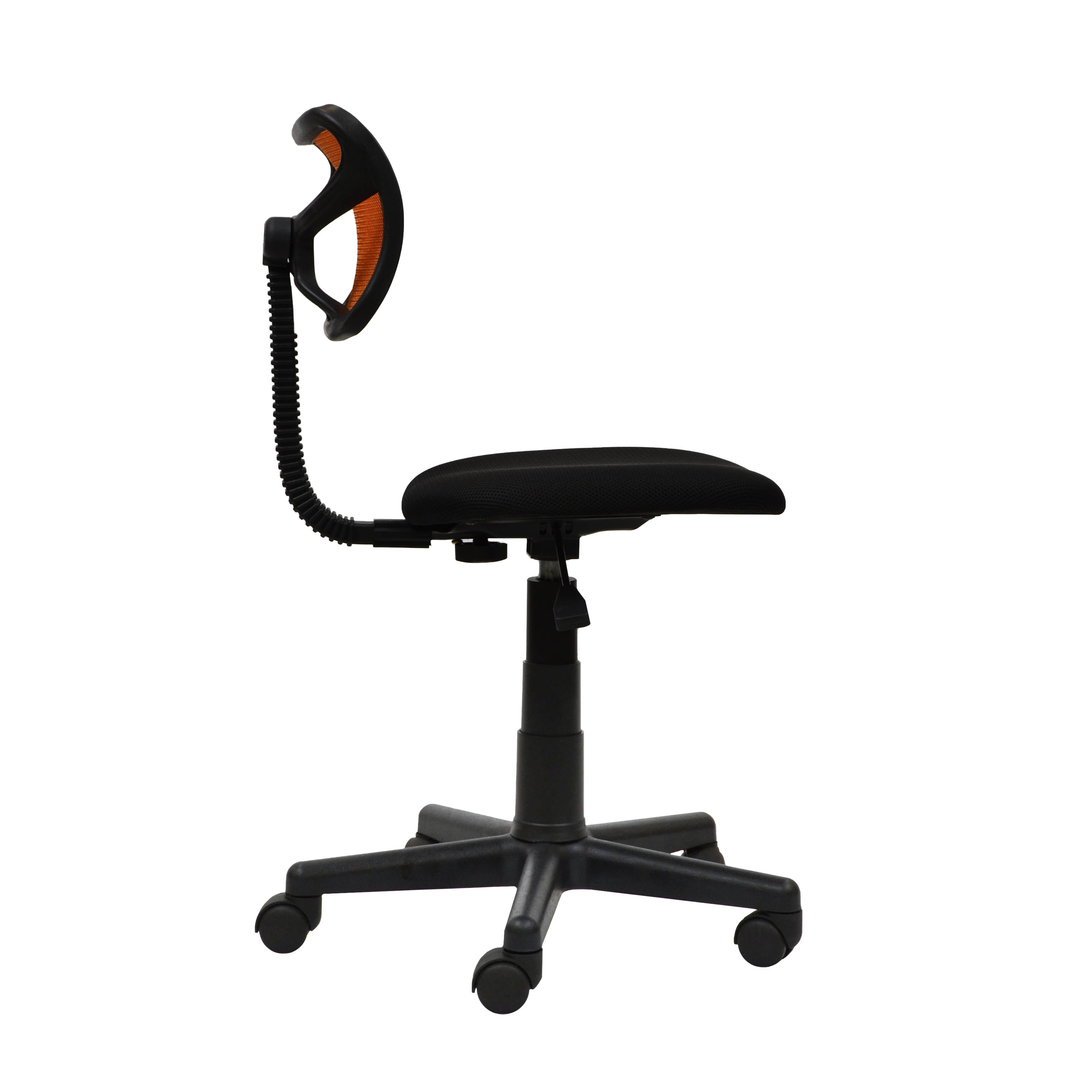 Techni Mobili Student Chair, Mesh Office Task Chair with Hight Adjustment, Technical Executive Task Chair with Non Marking Caster Wheels, Orange