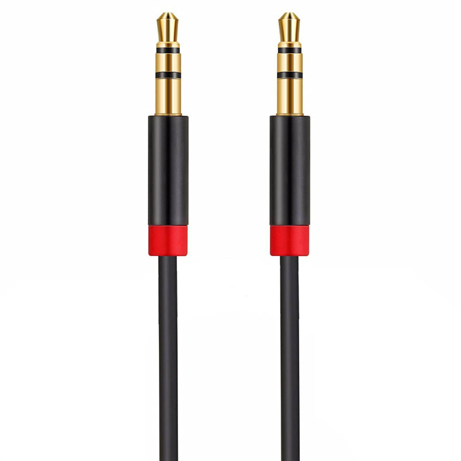 3.5mm Male to Male Stereo Audio Aux Cable 1 Foot ft by Atomic Market