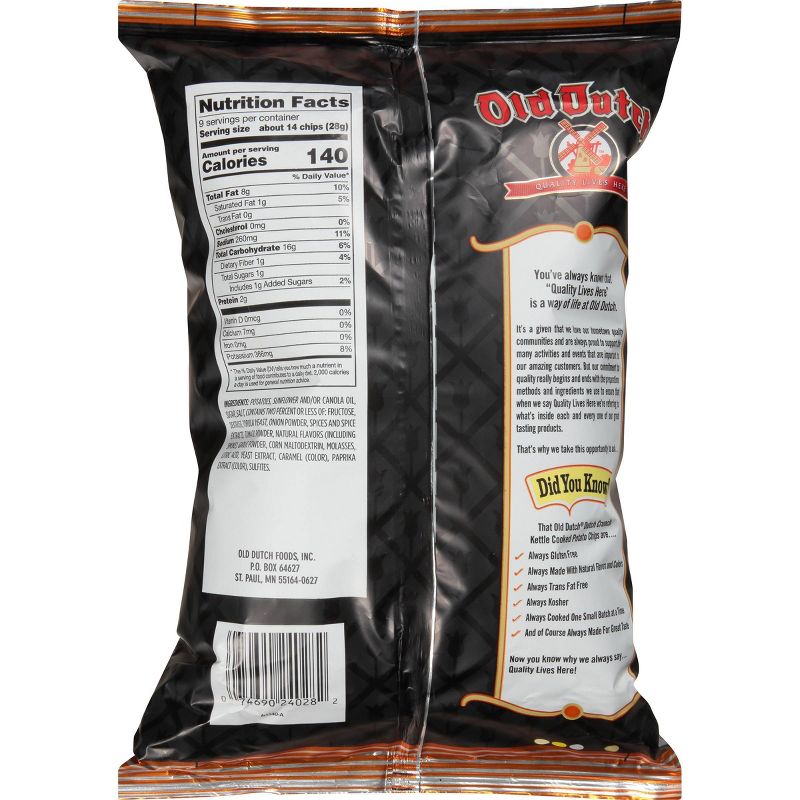 Old Dutch Mesquite BBQ Kettle Potato Chips - 9oz