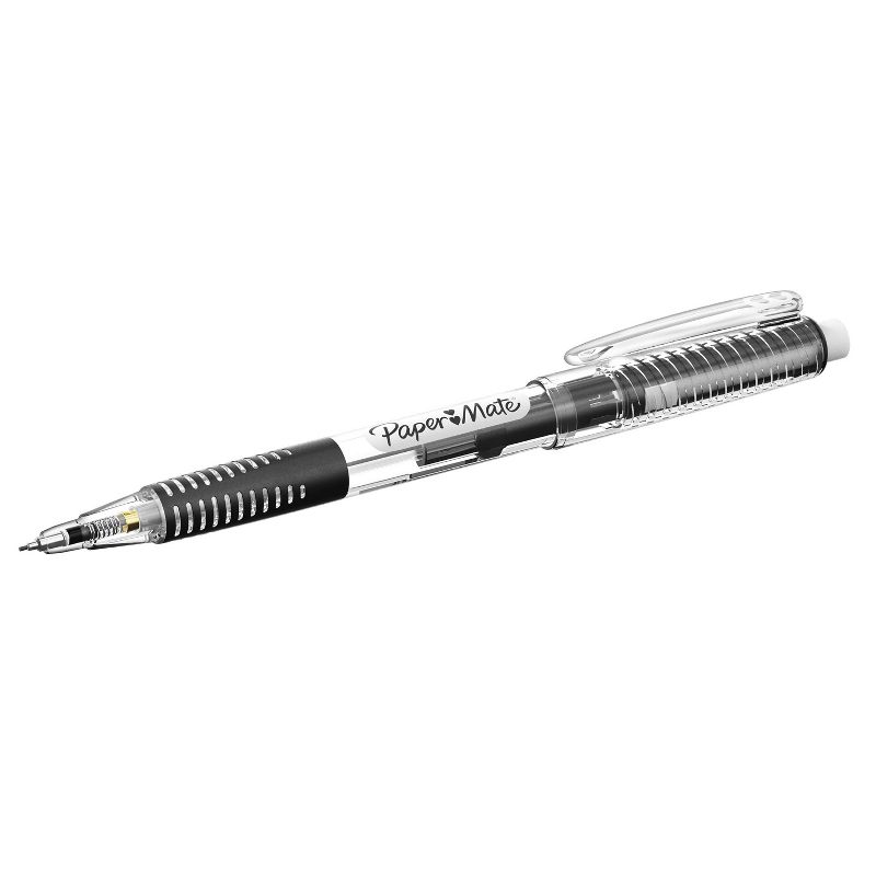 2pk #2 Mechanical Pencils with Lead/Eraser Refill ClearPoint Break Resistant .5mm Black - PaperMate